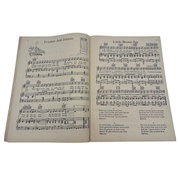 Vintage 1935 & 1936 Sheet Music Books Treasure Chest Homespun & Piano - Picture 6 of 7